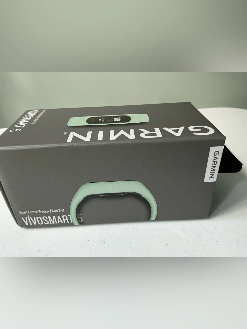 Garmin Vivosmart 5 Smart Fitness Tracker New Open Box Cool Mint Sz S/M